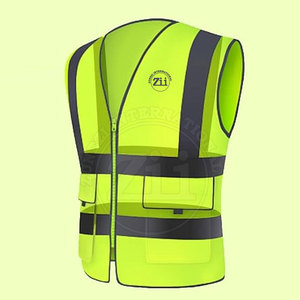 Chaleco de Seguridad Reflectante de Alta Visibilidad con Luz LED, Impermeable, Clase 1 ANSI, con Logotipo Personalizado, Transpirable, Servicio OEM - Product Image 2