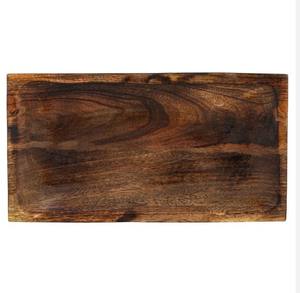 Plateaux de service en bois de manguier sans danger pour la maison et les collations de dessert, plateau d'apéritif plateau de cuisine, plateau de cosmétique de vanité de salle de bain - Product Image 4