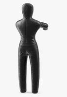 Dummy d'entraînement en cuir PU PVC 165cm 30kg pour grappling, judo, karaté, jiu-jitsu, MMA, boxe, lutte, noir, haute résilience, personnalisable