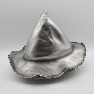 Lanterne décorative en aluminium pour potiron, finition patine artisanale avec détails percés, parfaite pour l'élégante maison d'Halloween - Product Image 2