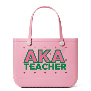 Bolsa de Playa EVA con Logotipo Personalizado para Mujeres Universitarias, Gran Capacidad, Impermeable, Estilo Sororidad, Bolsa de Regalo para Eventos de Hermandad Universitaria - Product Image 1