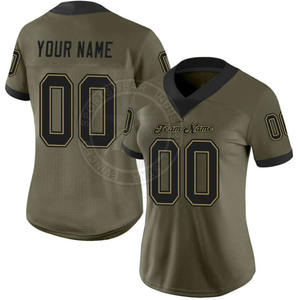 100% Polyester Sportswear Haute Qualité Sublimé Football Américain Maillot Imprimé Logo Numéro Cousu Équipe Maille Conception XL - Product Image 6