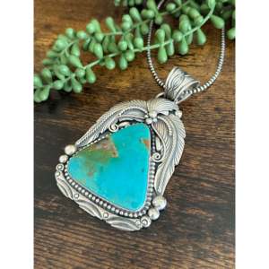 Pendentif en argent sterling turquoise Royston par Tony Yazzie - Product Image 4