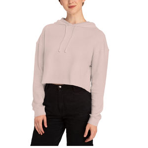 Sudadera Corta con Capucha y Cremallera para Mujer, Invierno |   Sudadera de Forro Polar Moderna con Logotipo Frontal |   Sudadera Informal Personalizable - Product Image 5