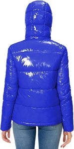 Doudoune à capuche personnalisée tissée de haute qualité pour femmes hiver matelassée respirante fermeture éclair complète bulle rembourrée style streetwear décontracté - Product Image 5