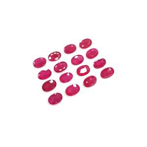 Rubis naturel du Mozambique, ovales calibrés, non traités, 3x5mm, 6x4mm, pierres précieuses transparentes de qualité diamant, forme coussin, poli à la chaleur, pierres précieuses en vrac - Product Image 2