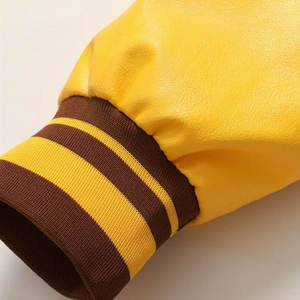 Chaquetas Bomber Varsity de Béisbol para Hombre, Estilo Letterman, Cuello Alto, Logotipo Frontal, Transpirables, de Poliéster/Algodón - Product Image 5