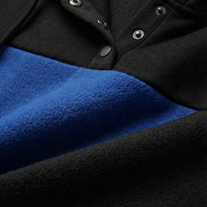 Sweatshirts à capuche personnalisés pour femmes, sweat-shirt à boutons Henley, poche kangourou, manches longues, coupe décontractée, prix de gros en vrac - Product Image 5