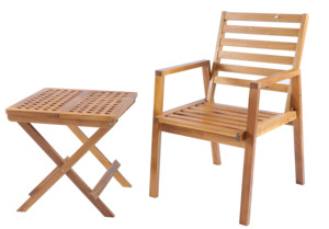 Table basse carrée moderne en bois massif d'acacia Nouveau design Mobilier portable pour le salon Couleur naturelle - Product Image 4