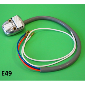Interrupteur à bascule pour phare et klaxon (boutons blancs) pour Lambretta TV + SX + Special - Product Image 1
