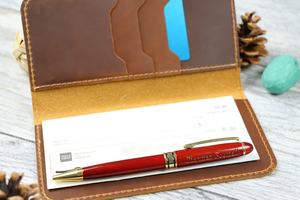 Portefeuille pour femmes Couverture de registre personnalisée Chéquier LCR-0085 - Product Image 3