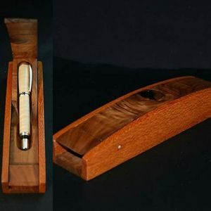 Emballage fait à la main en bambou ensemble de stylos cadeau de luxe de haute qualité personnaliser stylo en bois avec logo gravé avec boîte en bois - Product Image 4