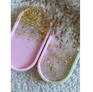 Bandeja Decorativa de Resina para Decoración de Hoteles de Lujo, Bandeja para Servir Pasteles, Jugos y Alimentos para el Hogar y Hoteles - Product Image 1