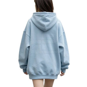 Sweats à capuche oversize pour femmes avec cordon de serrage réglable et coupe décontractée confortable - Product Image 2