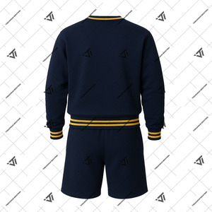 HBCU NC A&T Casual Streetwear 2 Piece Sweatsuit | Pullover Sweatshirt <b>With</b> <b>Shorts</b> Collegiate Apparel - Product Image 2