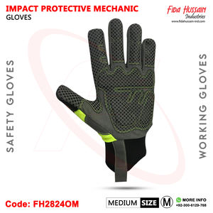 Guantes mecánicos personalizados de protección contra impactos de alta calidad para uso diario 2024 Guantes mecánicos al por mayor Guantes de cuero de Pakistán - Product Image 3