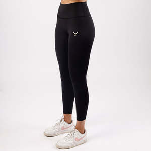 Leggings évasés sans couture Core 7/8 noirs respirants longueur cheville pour l'entraînement - Product Image 1
