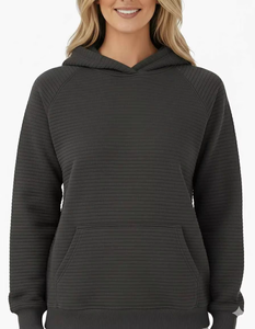 Sudadera Extra Grande para Mujer, Corte Holgado, Terciopelo, Frente Largo, Estilo Casual Urbano, Cómoda, Otoño Invierno - Product Image 2