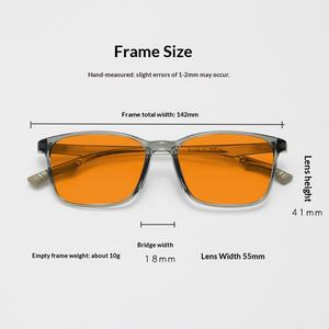 Lunettes anti-lumière bleue, lunettes bloquant la lumière bleue, verres rouges, lunettes de lecture OEM, lunettes bloquant la lumière bleue, orange - Product Image 4
