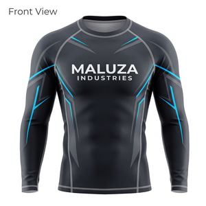 Custom Logo Short Rash Guard Swimwear Men Quick Dry UPF 50+ <b>Compression</b> Shirts BJJ MMA Grappling Swim Jersey Breathable - Product Image 1