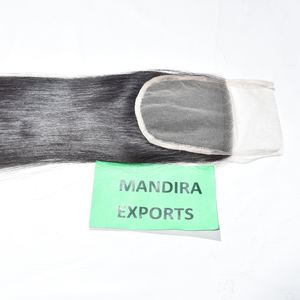 Prix de gros Cheveux de donneur unique alignés sur les cuticules Paquets naturels indiens vierges bruts HD Dentelle suisse Cheveux humains de branche droite - Product Image 1