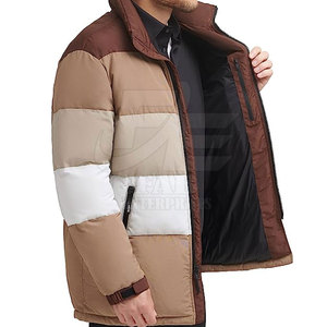 Factory Winter New Arrival <b>Long</b> Sleeve Puffer Men's <b>Jacket</b> with Customized Logo OEM Service <b>Waterproof</b> & Windproof - Product Image 4