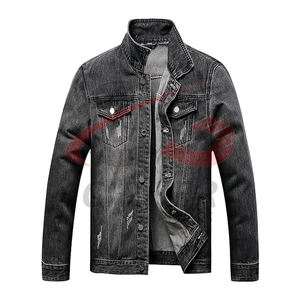 Chaquetas vaqueras de algodón 100% para hombre, chaqueta fina informal con bolsillo de Color sólido para hombre, estilo de alta calidad, ropa para hombre, chaqueta vaquera - Product Image 1