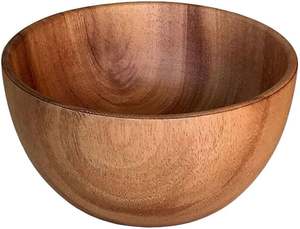 Cuencos Decorativos de Madera de Acacia de Alta Calidad, Ecológicos, Duraderos, Hechos a Mano, Desechables, Contemporáneos, para Cocina, Uso Personalizado, Venta al por Mayor - Product Image 5