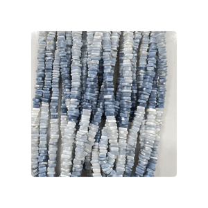 Trending 6-8MM Natural Blue Opal <b>Beads</b> <b>Heishi</b> Square Shape Gemstone for Healing Jewelry Loose Nature Crystal Design - Product Image 5