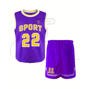 Proveedor de Pakistán, Nuevo Diseño de Ropa Deportiva, Uniforme de Baloncesto para Niños, Nueva Llegada, MOQ Bajo, Uniforme de Baloncesto para Niños en Venta - Product Image 4