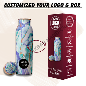 Health Friendly 750ml Pure Copper <b>Water</b> <b>Bottle</b> Leakproof Lightweight <b>BPA</b> <b>Free</b> Ayurvedic Benefit Drinkware Hydration Exporter - Product Image 5