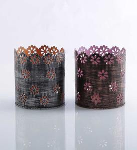 Nouveaux supports votifs décoratifs en fer avec plateau ovale pour la décoration de la maison et de l'hôtel bougie de table votive - Product Image 4