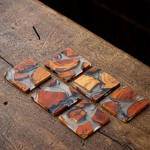 Posavasos de madera y resina de alta calidad para vajilla, decorar la cocina del hogar para tamaños personalizados y venta - Product Image 3