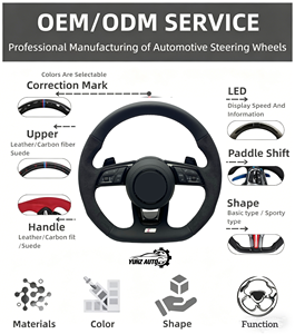 <span class=keywords><strong>Volant</strong></span> personnalisé en fibre de carbone pour <span class=keywords><strong>Audi</strong></span> <span class=keywords><strong>A3</strong></span> A4 S4 A5 S5 B8 B8.5 (2009-2016) |   Cuir Nappa à fond plat, version améliorée, ajustement OEM+ - Product Image 5