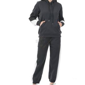 Chándales de Invierno Casuales para Mujer, 100% Algodón, Ecológicos, Tallas Grandes XL XXL, Logotipo Personalizado Impreso, Transpirables, con Capucha - Product Image 3