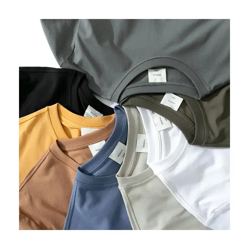 Classic Unisex Cotton T-Shirt Regular Fit Tee Cotton FactoryCustom Logo Tee Plus Size Men's T-shirts Woman clothing