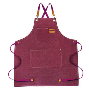 Good Quality Customizable Personalized Printed Logo <b>Canvas</b> <b>Aprons</b> for Cleaning - Product Image 5