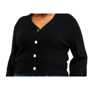 Cardigan Casual Nero Estelle Sofia Taglia Plus 1X per la Stagione Autunnale - Esclusivamente su Nordstrom - Product Image 2