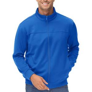 Coupe confortable fermeture éclair avant respirant col montant coupe-vent 2025 Polyester Spandex veste pour hommes vestes pour hommes - Product Image 3