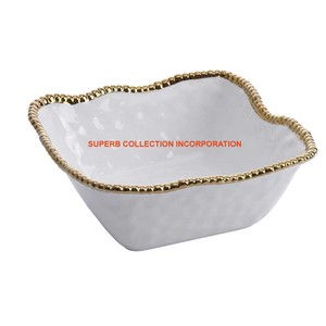 ชามฐานสแตนเลสและทองเหลืองสำหรับตกแต่งโรงแรมสำหรับงานแต่งงาน - Product Image 3