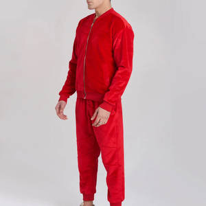 Ensemble de survêtement en velours pour homme de qualité supérieure, sweat-shirt à capuche épais et pantalon de survêtement pour l'hiver, survêtement en velours pour homme - Product Image 3