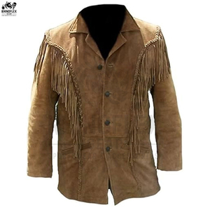 Chaqueta informal de invierno para hombre de diseño personalizado, chaqueta transpirable de talla grande para hombre, diseño personalizado con chaquetas con flecos para hombre - Product Image 4