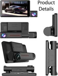Tvs אבטחה מלא hdvr TVS-208 dash <span class=keywords><strong>dvr</strong></span> עם 3 מצלמה rearview עדשה כפולה מראה לולאה הקלטה וידאו מקליט - Product Image 3