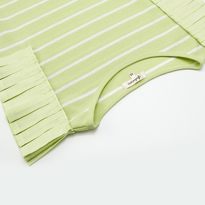 ชุดเดรสเด็กผู้หญิง ODM ลายทาง แขนกุด ทรงเอ ความยาวระดับเข่า ผ้าถัก ระบายอากาศได้ดี เป็นมิตรกับสิ่งแวดล้อม สำหรับเด็กอายุ 2-6 ปี - Product Image 5