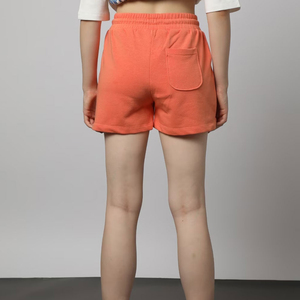 Shorts de Punto Sólido para Mujer, Cintura Alta, Cierre con Cordón, Bolsillos, Estilo Casual, 100% Algodón, Transpirable - Product Image 2