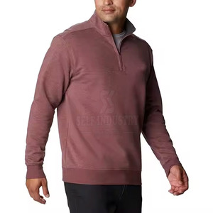 Sweat-shirt à demi-fermeture éclair de haute qualité avec meilleur design Vente en gros Sweat-shirts à demi-fermeture éclair avec logo personnalisé - Product Image 2