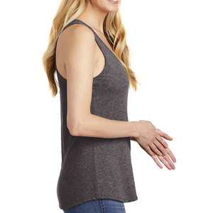 Womens Grey Tank <b>Top</b> <b>White</b> Bella Canvas Flowy Racerback Tank <b>Tops</b> - Product Image 6