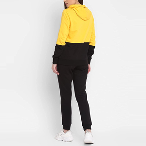 Vente en gros de survêtements d'hiver dernier modèle pour femmes, qualité supérieure, manches longues avec fermeture éclair sur le devant, motif solide, service OEM - Product Image 3