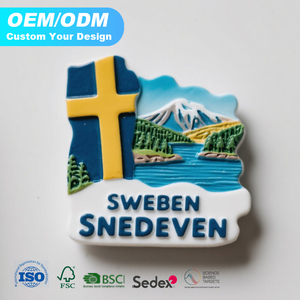 Aimant de réfrigérateur en résine personnalisé avec photo souvenir du Jardin du Palais de Versailles en <span class=keywords><strong>France</strong></span> avec bordure dorée - Product Image 3