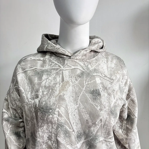 Gran oferta, Sudadera con capucha de camuflaje para mujer, sudadera de manga larga con estampado de hojas de arce de gran tamaño, ropa de calle bordada, Jersey informal de otoño - Product Image 4